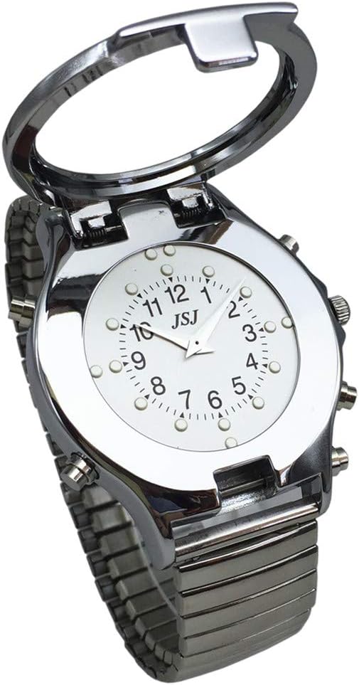English Talking and Tactile Watch for Blind People or Visually Impaired People or Elderly with Expanding Bracelet