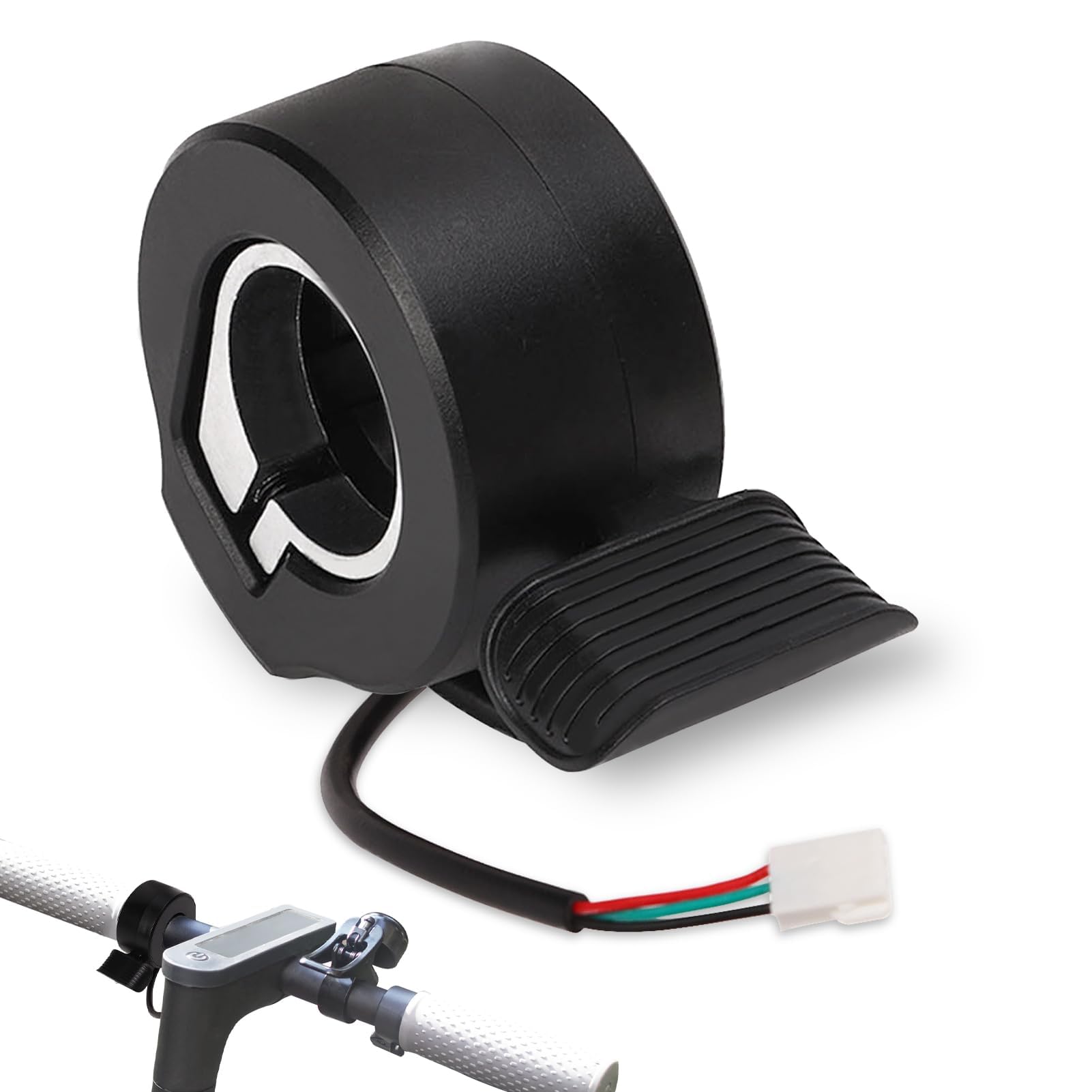 Agatige Throttle Thumb Accelerator, Throttle Accelerator Accessories Replacement Finger Throttle Booster Scooter Accelerator Grip Throttle for Electric Scooter E‑Bike Speed Control