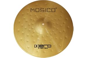 Mosico Crash Cymbal 16" Gold Hero Hammer Point Drum Practice Cymbal for Drum Set