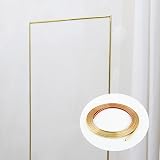 Gaahing 5m Shiny Gold Flexible Wall Molding Trim Peel & Stick Self-Adhesive 8mm view 8