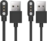 Giaogor Magnetic USB Charger for Donerton P22/Popglory Smartwatch Cable 2 Pack