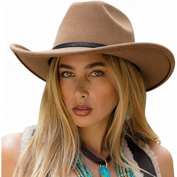 Chapeau Cowboy Paille Shantung Tissé Main 20X - Taille 7 1/4 - Fabriqué Aux USA