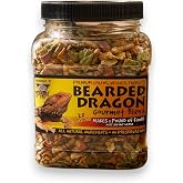 T-Rex Bearded Dragon Food Gourmet Blend &ndash; All-Natural Dried Vegetables &amp; Insects, Protein-Included Plant-Based Reptile Diet, Easy to Prepare, 4 oz