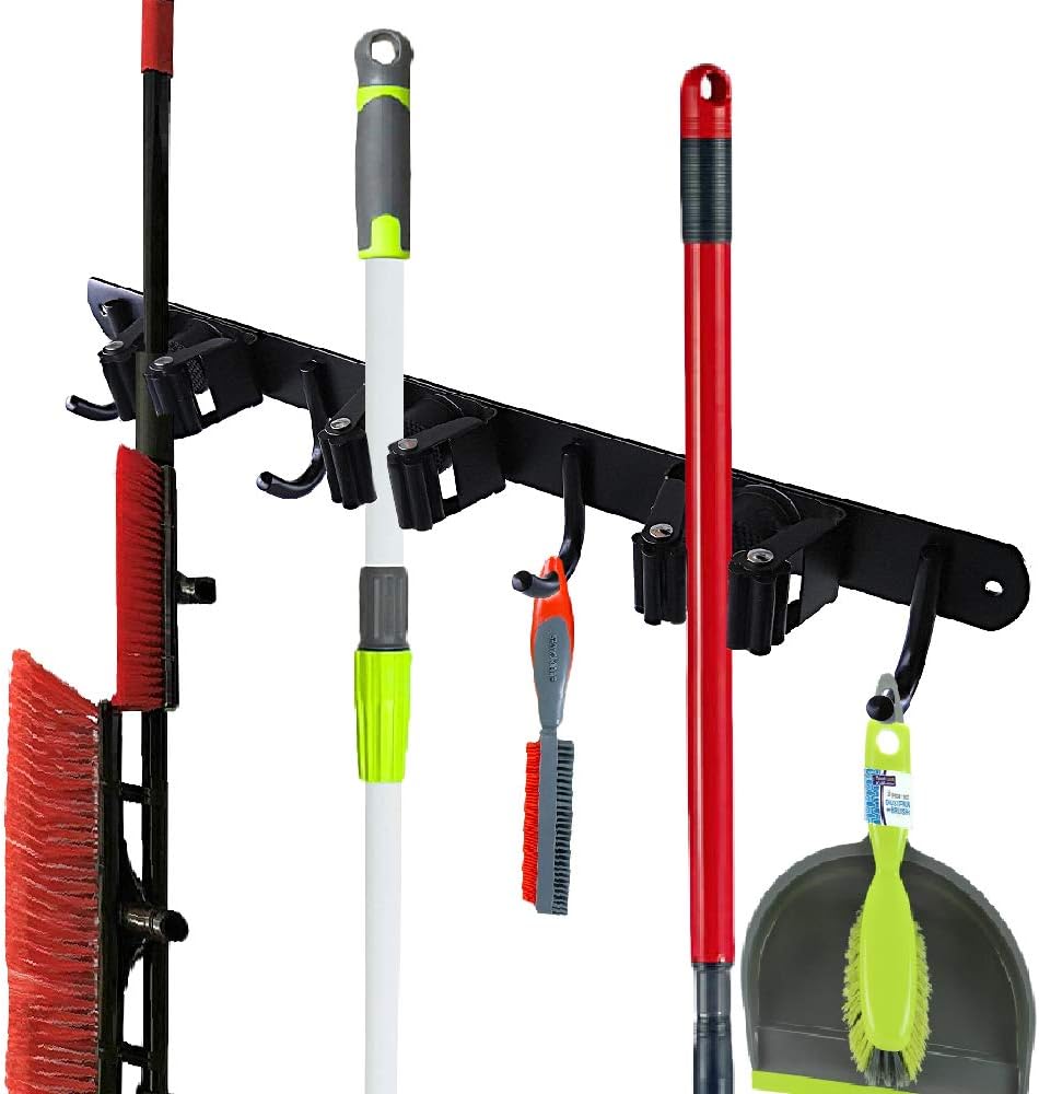Broom Holder Wall Mount 14.6" NEEMAY Broom Mop Holders
