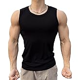 WXUP HOPS Men's Premium Ribbed Tank Top - Breathable Gym & Workout Muscle Tee for Summer