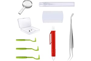 Tick Removal Tools for Pets Humans Farm Animals, Pain Free Twister Bar Hook Remover (S M L), Fine Point Tweezers Tick Puller 