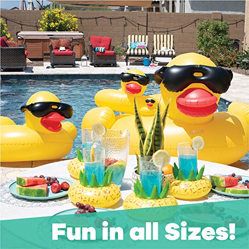 Game 5000BB Giant Derby Float, Fun Inflatable Rubber Duck, QuickFill