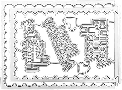 Amazon Co Jp Kaman Co スクラップブッキング紙カード作成用のdiyカッティングダイエンボスステンシルテンプレート ホビー