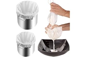 Miecux 2Pcs Brew Bags Reusable, 26"x22" Strainer Bag for Drawstring Straining Brew in a Bag, Canning Supplies for Apple Grape