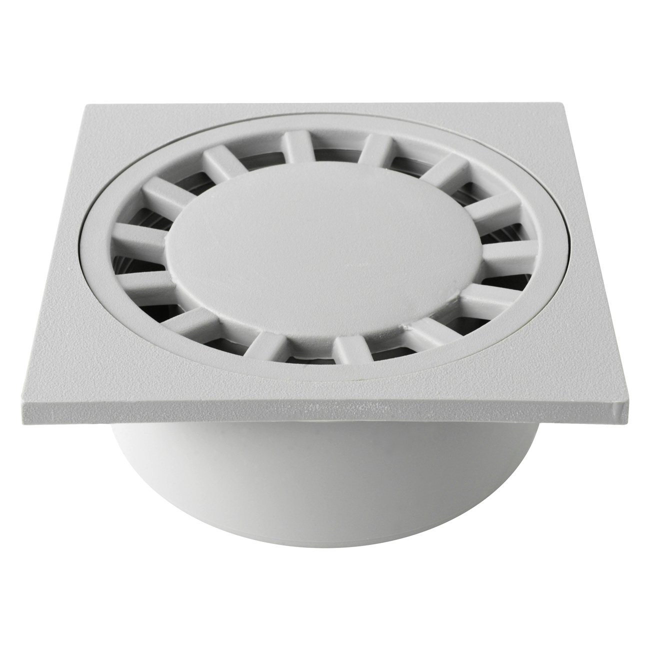 First Plast CHPP15G Siphonated Polypropylene lid, Gray, 150x150 mm
