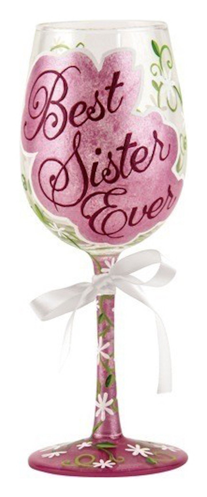Lolita Glassware GLS11-5533M Best Sister Ever, Glass, Multicolor