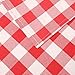 E-TEX Rectangle Tablecloth - 60 x 102 Inch - Red and White Rectangular Table Cloth for 6 Foot Table in Washable Polyester
