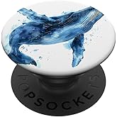 Whale Watercolor Graphic PopSockets Adhesive PopGrip