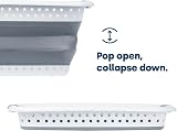 LIVIVO 58L Collapsible Laundry Basket with Handles Grey view 5