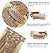 HEESAGA Clip in Real Human Hair Extensions, 14 Inch 120 Grams/4.2 Ounce 10 Pieces with 22 Clips per Set (#12/613 Light Golden Brown/Bleach Blonde)
