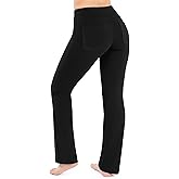Nirlon Yoga Pants with Pockets - Yoga Pants with Pockets for Women Breathable Leggings with Pockets Regular & Plus Size Pants