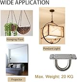 Mooche 8Pcs M6 Pad Eye Plate Suspension Ceiling Hook Stainless Steel view 2