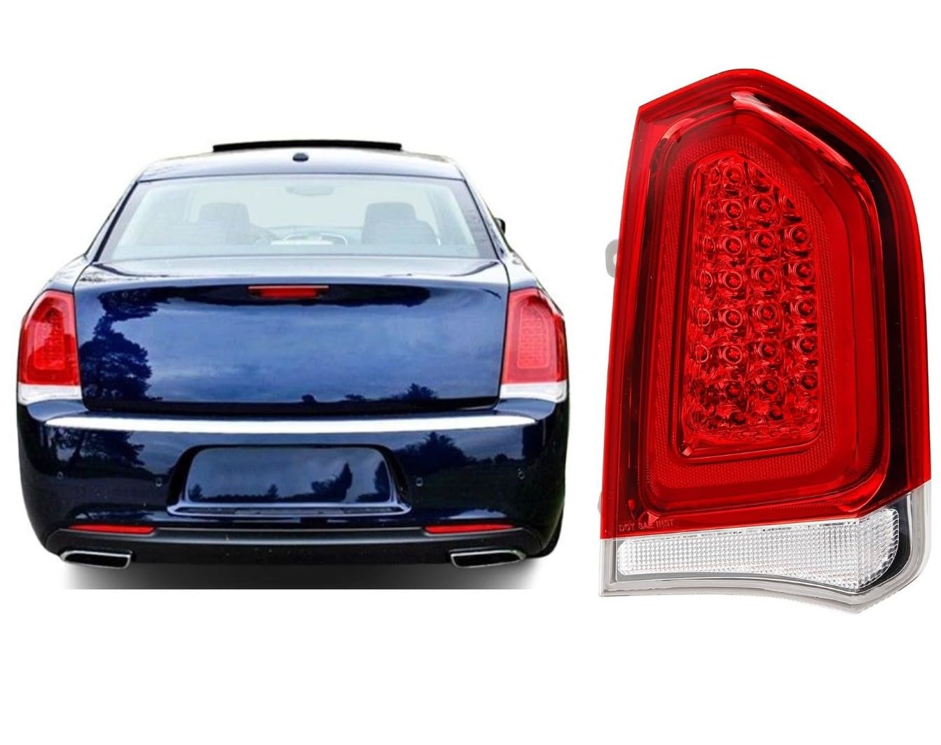 Photo 1 of Sagnod Auto Tail Light compatible with 2015-2023 Chrysler 300 Right Passenger Side