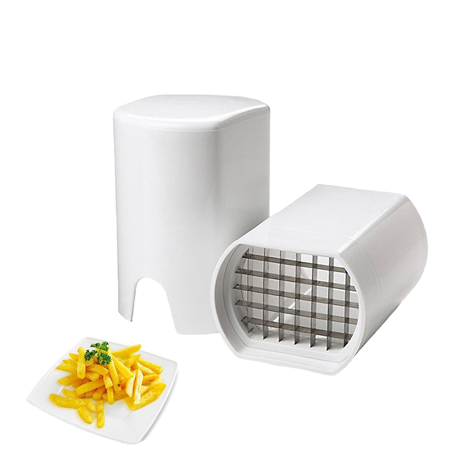 Stainless Steel Potato Chipper - Easy-to-Use French Fry Cutter for Home Kitchen - Multipurpose Chip Cutter