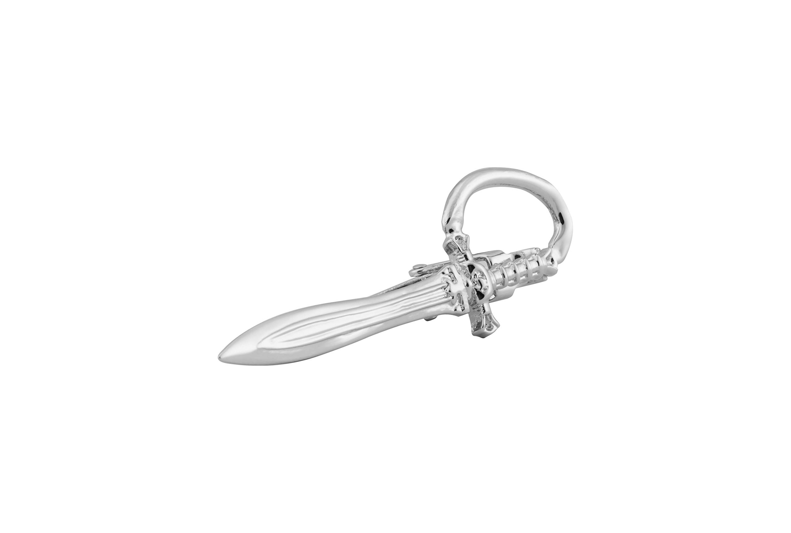 Tie Pin for Men Mens Sword Tie Pin Silver