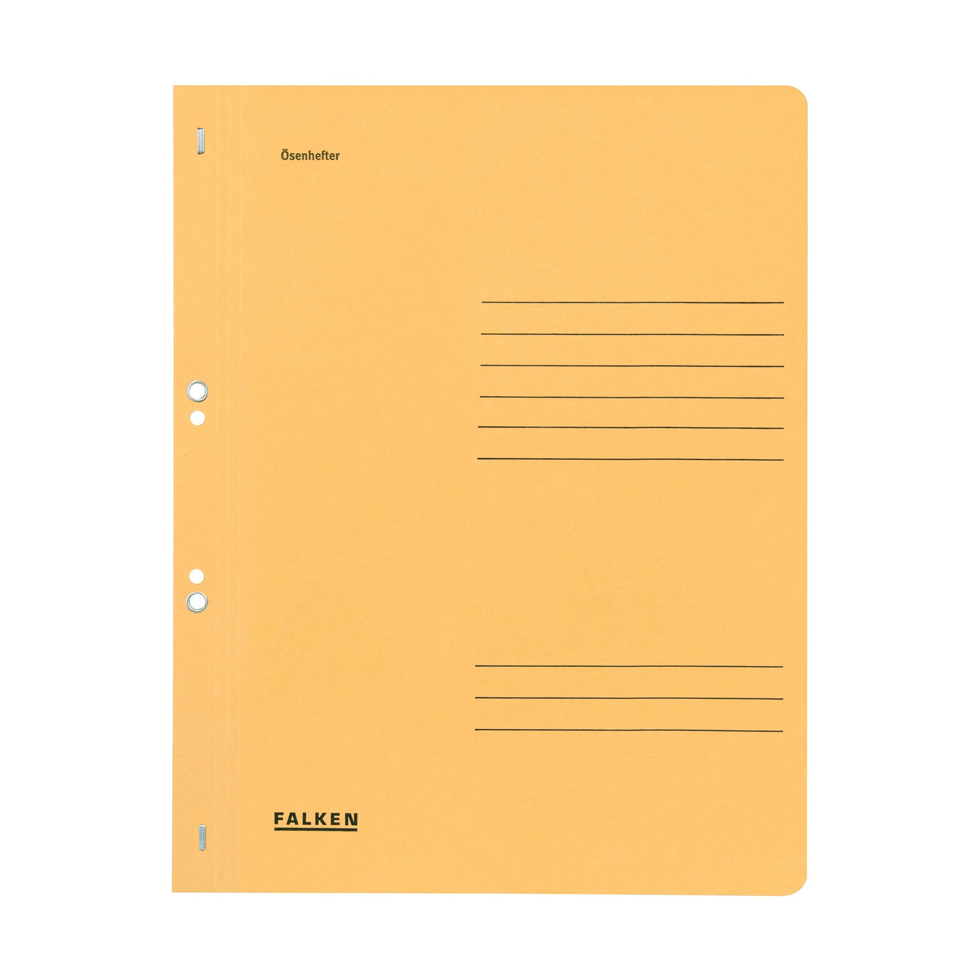 Exacompta - Ref 80000565001F - FALKEN - Eyelet Full-Cover Flat Files - A4 (210 x 297mm) in Size, 250gsm Recycled Manilla, Holds Up to 200 Sheets - Buff (Pack of 50)