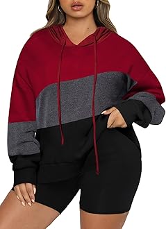 womens plus size red sweatshirt