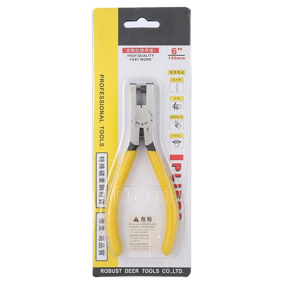 Salmue Universal Hole Punch, Watch Hole Punch Plier, Leather Hole Punch Plier, Stainless Steel Hand Punch Plier Tool for PU Leather Strap Watch Band Belt Paper Tool