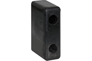 BUYERS PRODUCTS COMPANY Buyers Products B5264 Molded Rubber Bumper, 2-1/2 X 4-1/8 X 6-3/4 Inch, Set of Two Bumpers For Truck And Trailer Protection, Durable Dock Bumper For Equipment And Delivery Bays