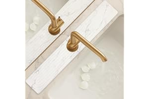 DECERAM Drying Stone Faucet Mat for Kitchen Sink Trays Diatomite Quick Dry Around Faucet Mats Absorbent Drying Mat for Kitchen Counter Water Absorbing Stone Tray for Bathroom Sink Protector Splash Guard