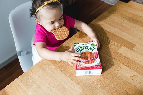 SPROUT ORGANIC PUMPKIN BUTTER & JELLY WAFFLEZ BABY FOOD, 0.63 OZ, 5 CT
