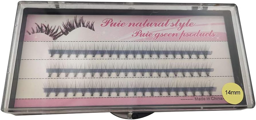 AchidistviQ-60Pcs Professional Fake Eye Lashes Clusters Grafting False Eyelashes Makeup Tool - 14mm