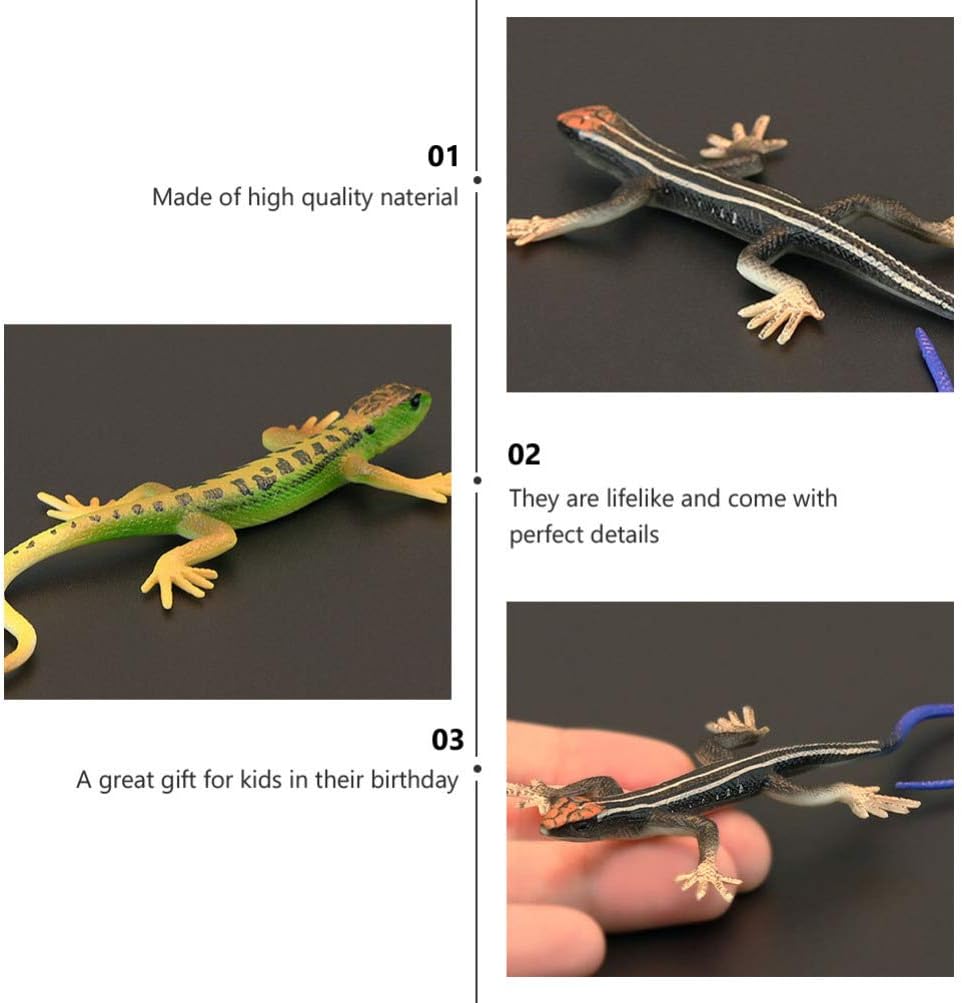Realistic Fake Lizards Artificial Reptile Lizard Models Plastic Lizards