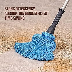 Eyliden Mop with 2 Reusable Heads, Easy Wringing