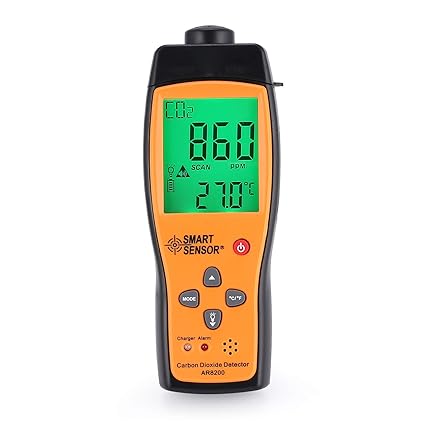 Smart Sensor CO2 Carbon Dioxide Air Quality Monitor Temperature Gas ...