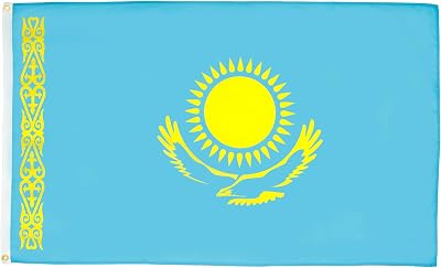 AZ FLAG Kazakhstan Flag 2x3 ft 100D Polyester with 2 Brass Grommets