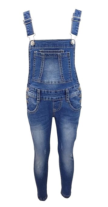 Girls Fashion Tolle Jeans Latzhose für Mädchen, M3121e