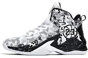 Purfitall Mens Basketball Shoes for Women High Top Non Slip Outdoor Sneakers Breathable Fashion Running Shoes Adult Youth