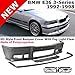 EAXIRACING compatible with 1992-1998 BMW E36 3-Series M3 Style Front Bumper Cover + Lip + Clear Fog Lights