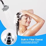 WANTOUTH 4-Inch High Pressure Rainfall Shower Head 5 Spray Settings 360 view 5