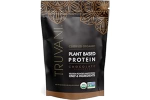 Truvani Vegan Pea Protein Powder | Chocolate | 20g Organic Plant Based Protein | 20 Servings | Keto | Gluten & Dairy Free | Low Carb | No Added Sugar
