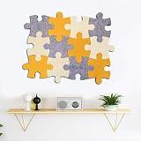 MCLEULLA 12pcs Felt Memo Cork Board Tiles Wall Stickers - Decorative view 6