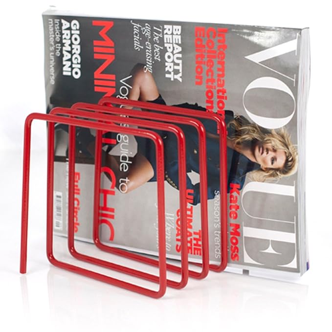 Block Magazine Rack, Red Amazon.co.uk Kitchen & Home