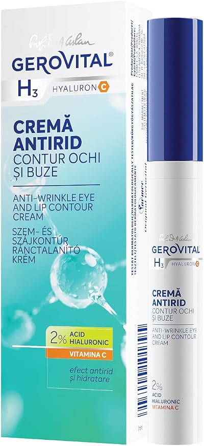 GEROVITAL Anti-Wrinkles Eye and Lip Cream Hyaluronic C 15 ml