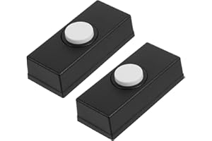OSALADI Vintage Wall Mounted Doorbell Switch 2-Pack Plastic Push Button Replacement for Wired Doorbells Home Garage Use Retro