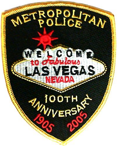 Las Vegas Metro Police 100th Anniversary embroidered police patch 3.75 5 inch