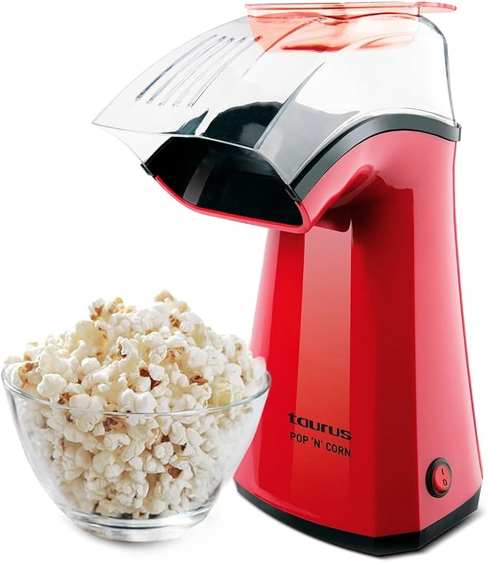 - Machine à pop-corn Pop'N'Cor, 1100W, Sans huile, Air chaud, 3 min