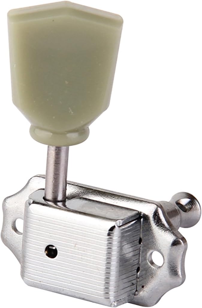 Musiclily 3R3L Vintage Guitar Tuners Tuning Pegs Machine Heads Set for Les Paul SG Style Electric Acoustic Guitar,Chrome - Image 5