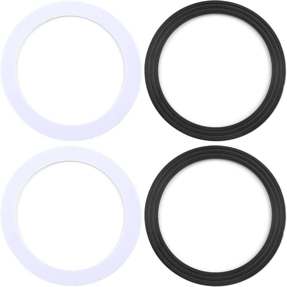 tinshow 4 PCS Sink Plug Rubber Seal 110mm O Ring Gasket Set Kitchen Bath Waste