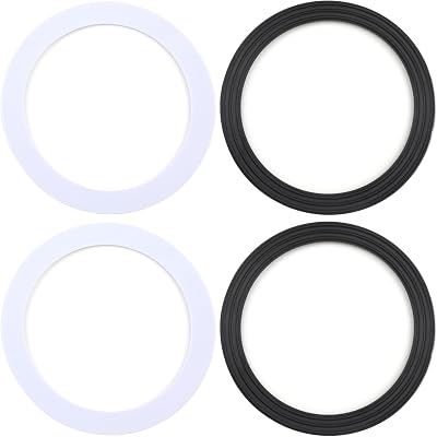 tinshow 4 PCS Sink Plug Rubber Seal 110mm O Ring Gasket Set Kitchen Bath Waste