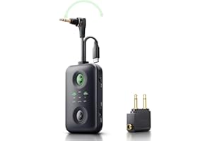 SUNNYMARK Bluetooth Transmitter Receiver with Qualcomm aptX Adaptive, 2 in 1 USB C/180° Rotatable Aux Bluetooth Adapter - Airplane Travel Essentials, BT 5.4 Receiver, Dual Link (for Gym)